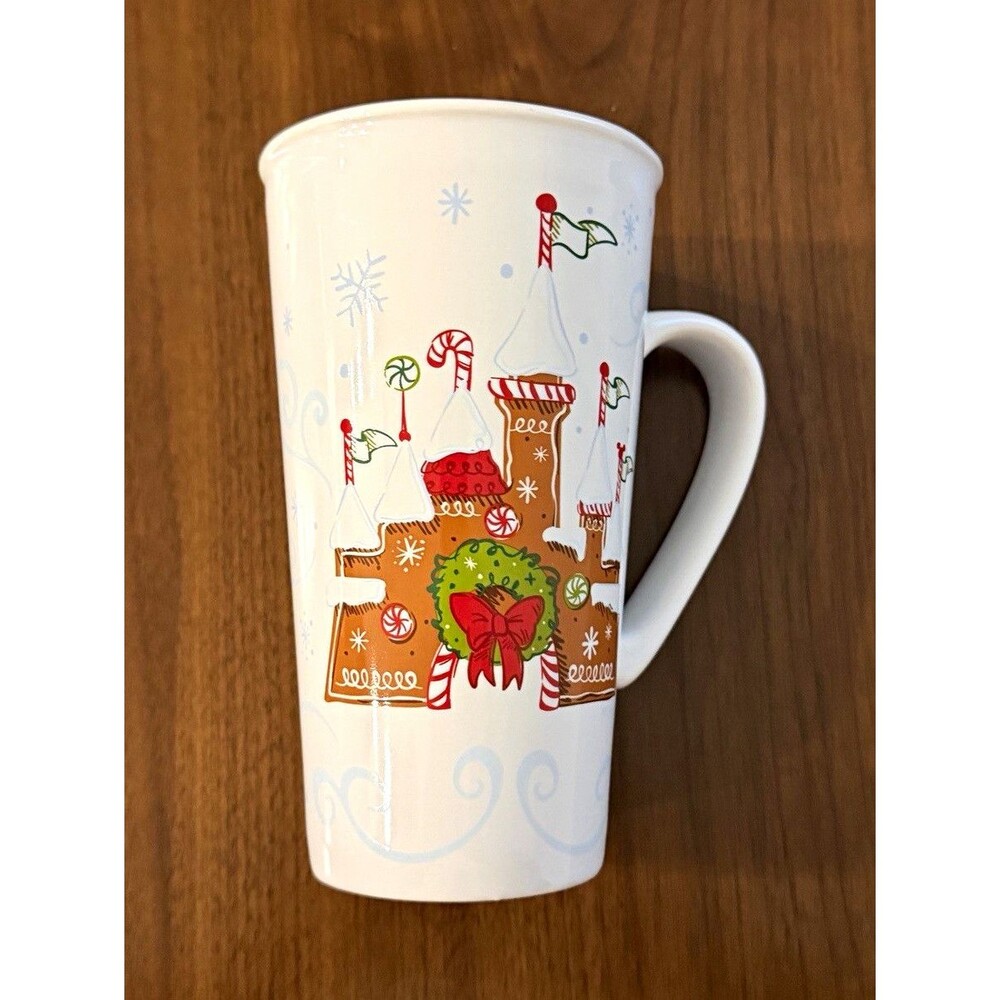 Starbucks Ceramic Coffee & Tea Mug 14 fl oz White Holiday Gingerbread House